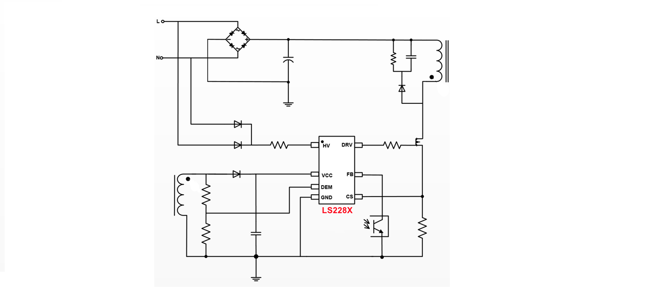 LS228X：超越1342，20~120W GaN_QR主控系列