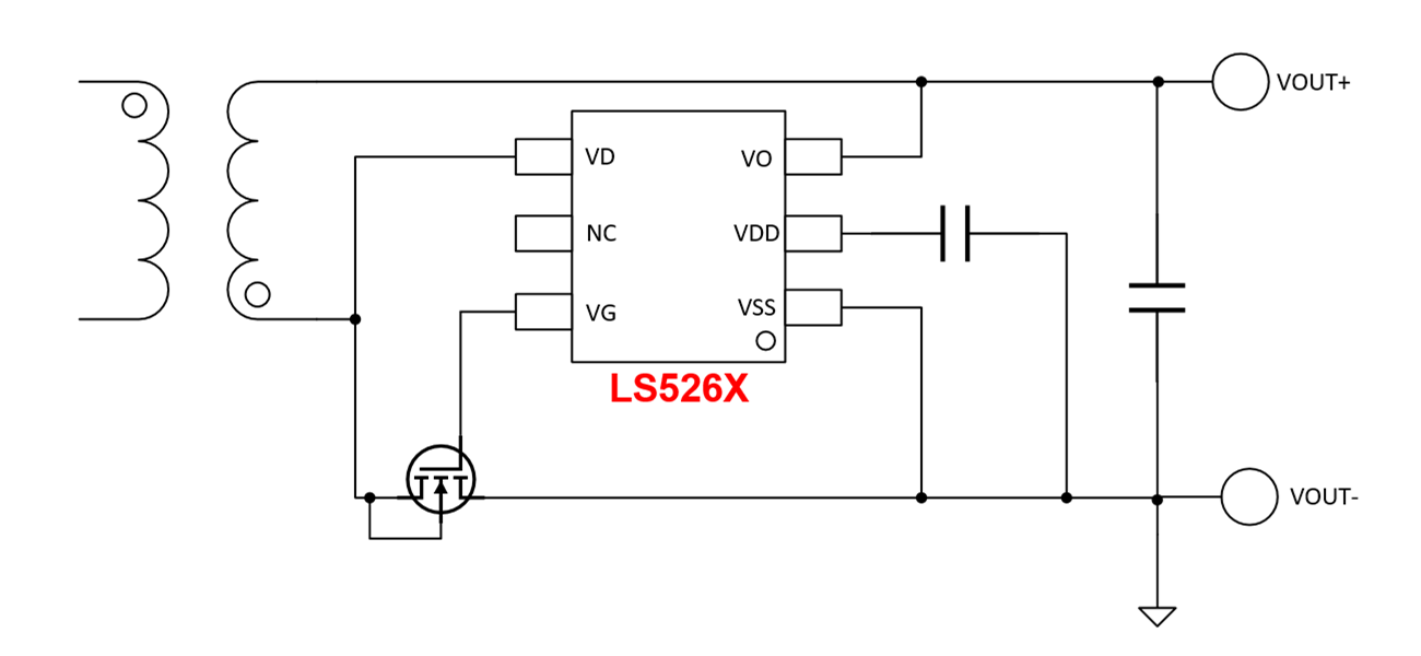 LS526X：外圍簡(jiǎn)潔，不炸機(jī)，同步整流芯片系列